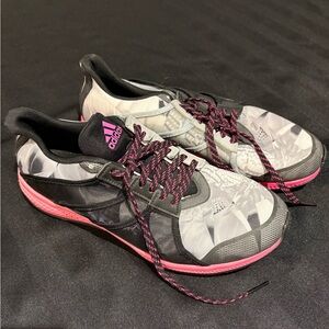 Adidas Women's Athletic Shoes in Gray and Pink